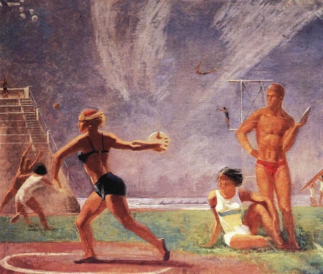 Самохвалов А.Н. На стадионе. 1934-1935 Самохвалов А.Н. На стадионе. 1934-1935